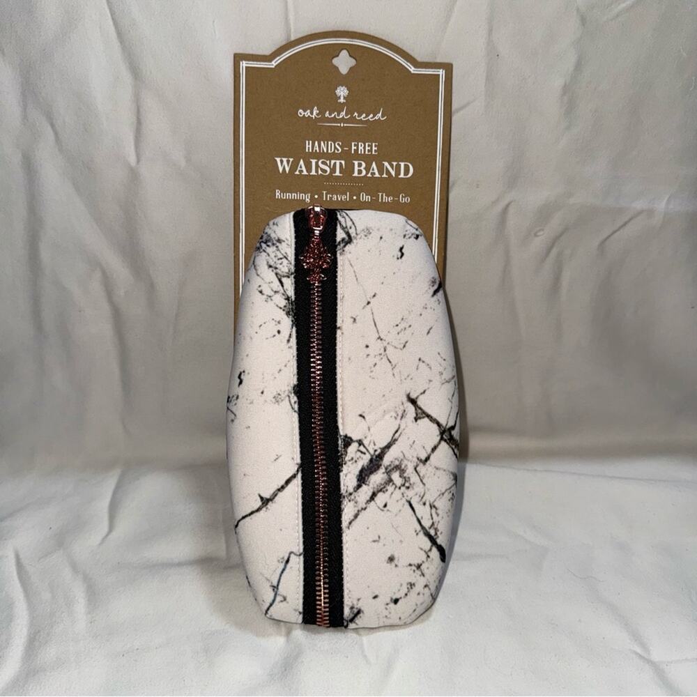 Oak and Reed Black and White Marble Waist Band